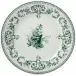 Les Depareillees Green Dessert Plate Oiseau 9 1/4" Dia