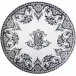 Les Depareillees Green Large Wall Platter Monogrammed 24 3/16" Dia