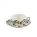 Dominote Hand Painted Tea Cup & Saucer