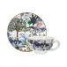 Jardin Du Palais Breakfast Cups & Saucers Cup 10 1/8 Oz, 7 1/16" Dia, Set of 2