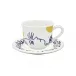 Archipel Sentimental Set Of 2 Breakfast Cups & Saucers 9 1/2 Oz - 6 2/3" Dia