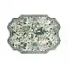 Pivoines Vert Serving Platter 17" X 14"
