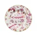 Oro Di Doccia Magenta Flat Dessert Plate Cm 21.5 In. 8 1/2