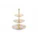 Oriente Italiano Aurum A.Doccia 3-Tier Stand Cm 26,5 In. 10,4