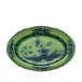 Oriente Italiano Malachite Oval Pickle Dish 8 3/4 in