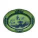Oriente Italiano Malachite Oval Flat Platter 15 in
