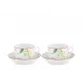 Florenza - Acanto Fondo Bianco Impero Set 2 Tea Cup With Saucer Pcs 4