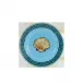 Il Viaggio Di Nettuno Sea Blue Flat Bread Plate 6 1/2 in