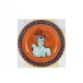 Il Viaggio Di Nettuno Rock Orange Flat Dessert Plate 7 3/4 in