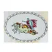 Il Viaggio Di Nettuno Chariot White Oval Flat Platter 13 1/4 in