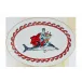 Il Viaggio Di Nettuno Dolphin White Oval Flat Platter 13 1/4 in