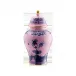 Oriente Italiano Azalea Potiche Vase With Cover H 12 1/2 in