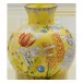 Corona Oro Brillante Giardino Dell'Iris Citrino Spherical Vase With Leaves Decorations On The Neck H Cm 32