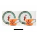 Il Viaggio Di Nettuno Set Of 2 Tea Cups With Saucers 4 Pcs.