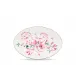 Florenza - Malva Fondo Bianco Duchessa Oval Flat Platter Cm 37 In. 14,5