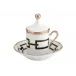 Catene Nero Tete a Tete Coffee Set, 2 Coffee Cups With Covers And Saucer