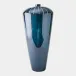 Goliath Reactive Blue Domed Vase 30"H x 14"W x 14"D