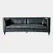 Arc Black Leather Sofa