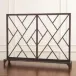 Chinoise Fret Fireplace Screen Bronze