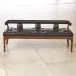 Moderno Bench Black Marble Leather