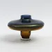 Low Cobalt Over Amber Vase Small