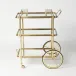 English Bar Cart and Tea Trolley Brass