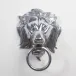 Lion Head Door Knocker Nickel