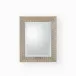 Delicate Basketweave Mirror - Silver