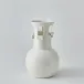 Spiral Handle Vase - Matte White - Small