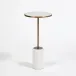 Short Cored Marble Table Bronze