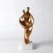 Husband and Wife Sculpture Gold Leaf