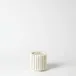 Channel Pillar Holder White Marble Small