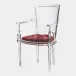 Marilyn Red Pepper Acrylic Arm Chair