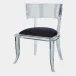 Klismos Black Acrylic Chair
