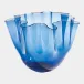 Handkerchief Blue Vase 10"H x 12"W x 12"D