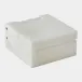 Hecate White Hinged Alabaster Box 4"H x 7"W x 7"D
