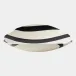 Palermo Striped Black Folded Plate