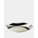 Palermo Striped Black Folded Plate Small