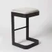 Regan High Bar Stool w/Grey Hair on Hid