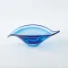 Bent Leaf Bowl Blue Small