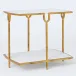 Curve Side Table Gold