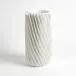 Radiator Swirl Vase Matte White Large