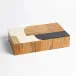 Wooden Inlaid Box Black/Ivory Large