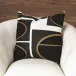 Brass Loop Pillow Beige/Black