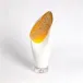 Cowl Lamp White w/Gold Leaf Small