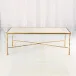 Spike Cocktail Table Antique Brass w/Wh