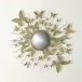 Butterfly Mirror Satin Brass