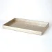 Champagne Silver Leaf Rectangle Tray Large