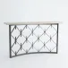 Sidney Console Natural Iron w/Wood Plan