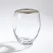 Organic Formed Vase Platinum Rim Medium